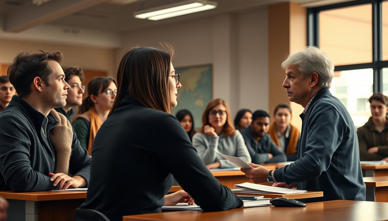 Modern university campus for students