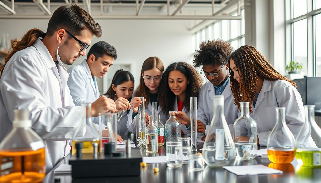 Student using learning strategies while studying